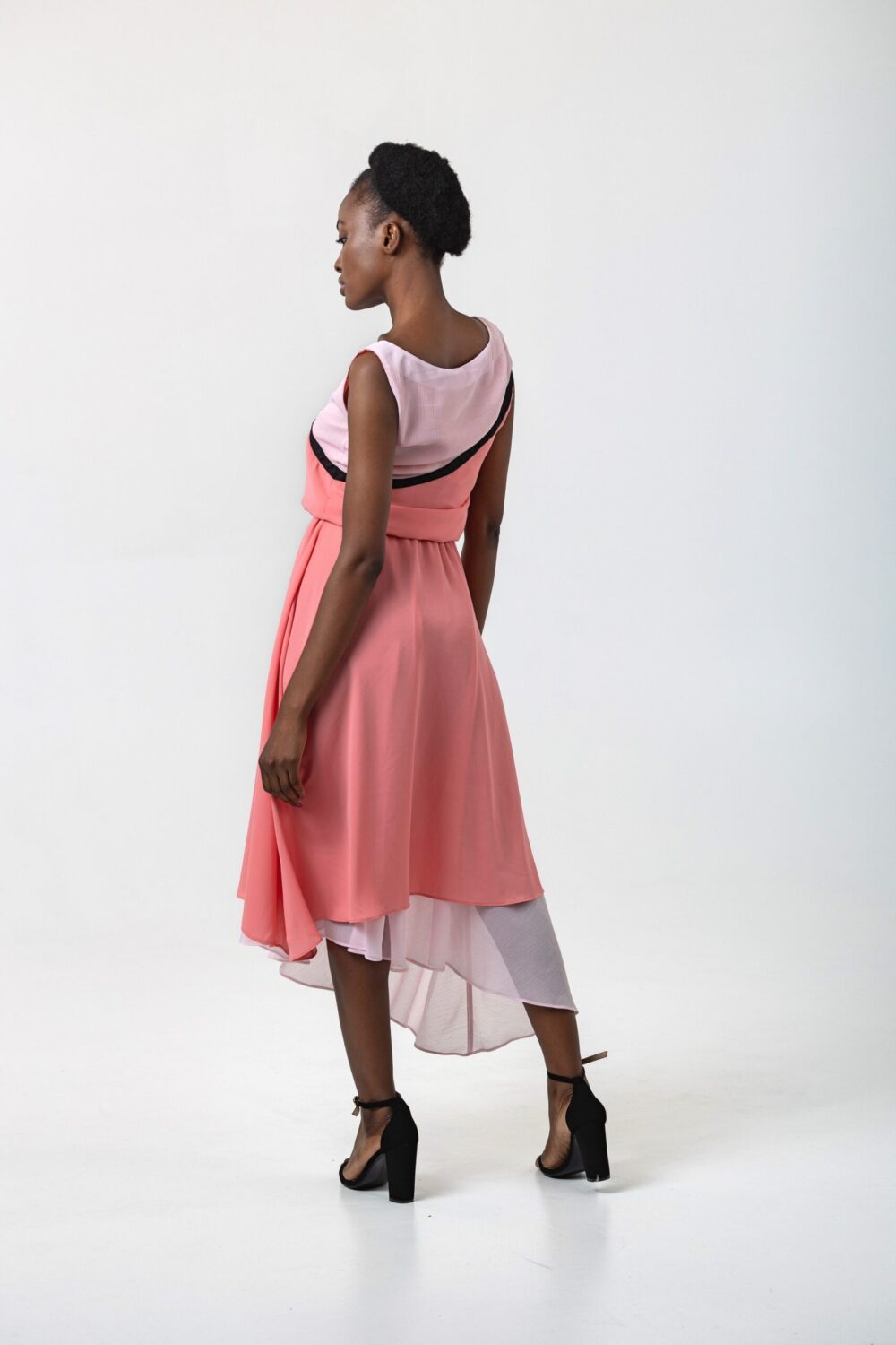 LAYERED MIDI DRESS - Image 2